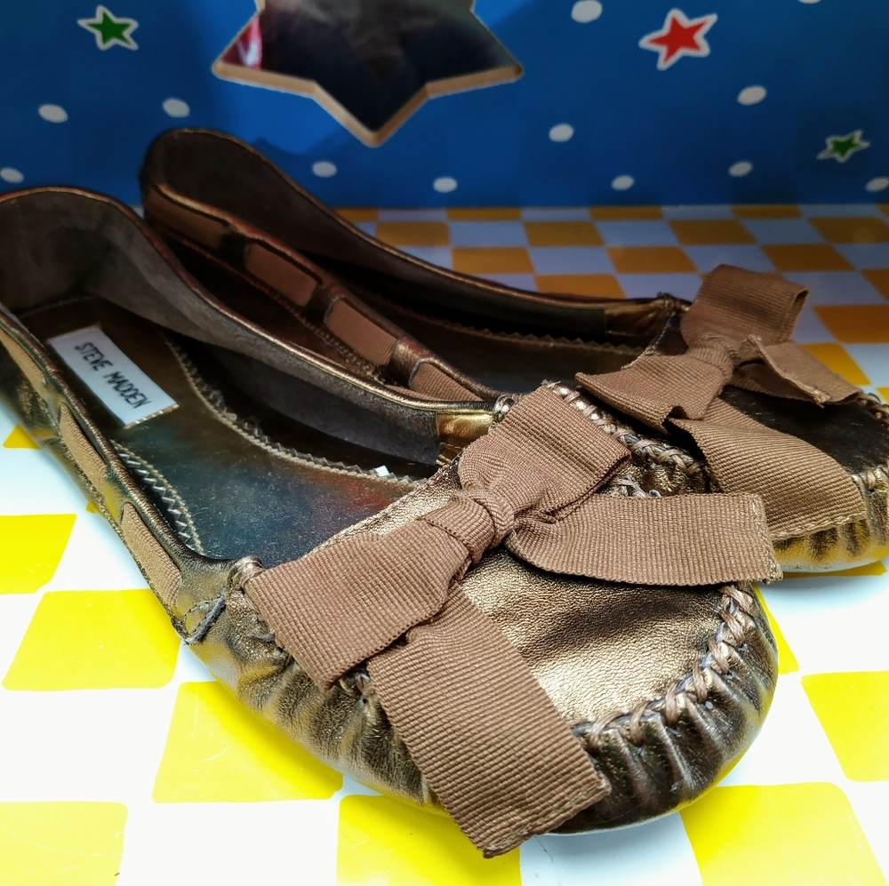 Ballet flats by Steve Madden size 9.5 bronze